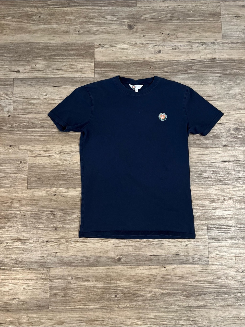 Roland Garros Paris French Open Tennis T-Shirt Mens Small Blue Double Sided